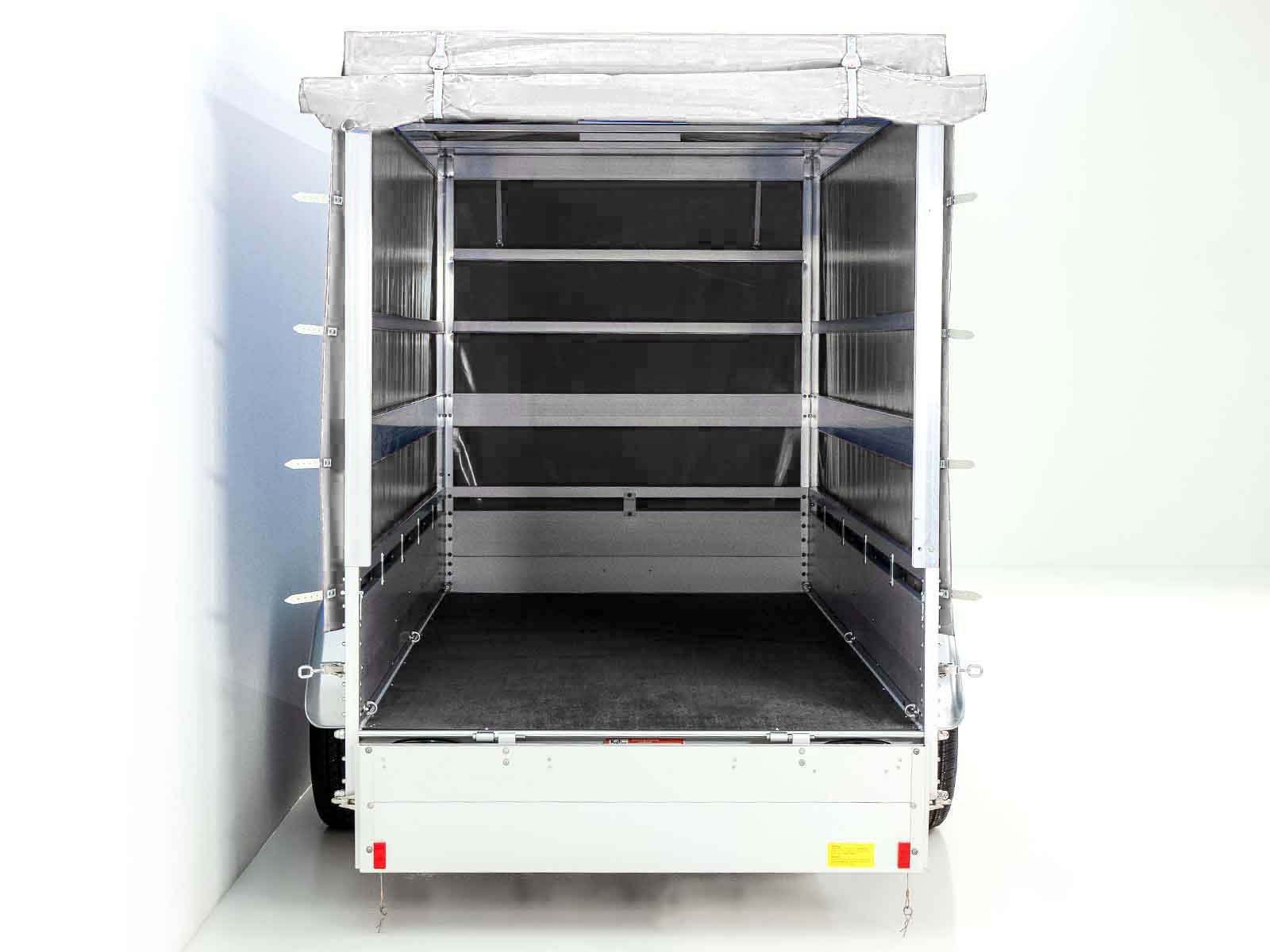 Koch Anhänger mit Plane 150x350cm 2600kg | Typ 8.26 | Hochplane 180cm - Weiß – Bild 13