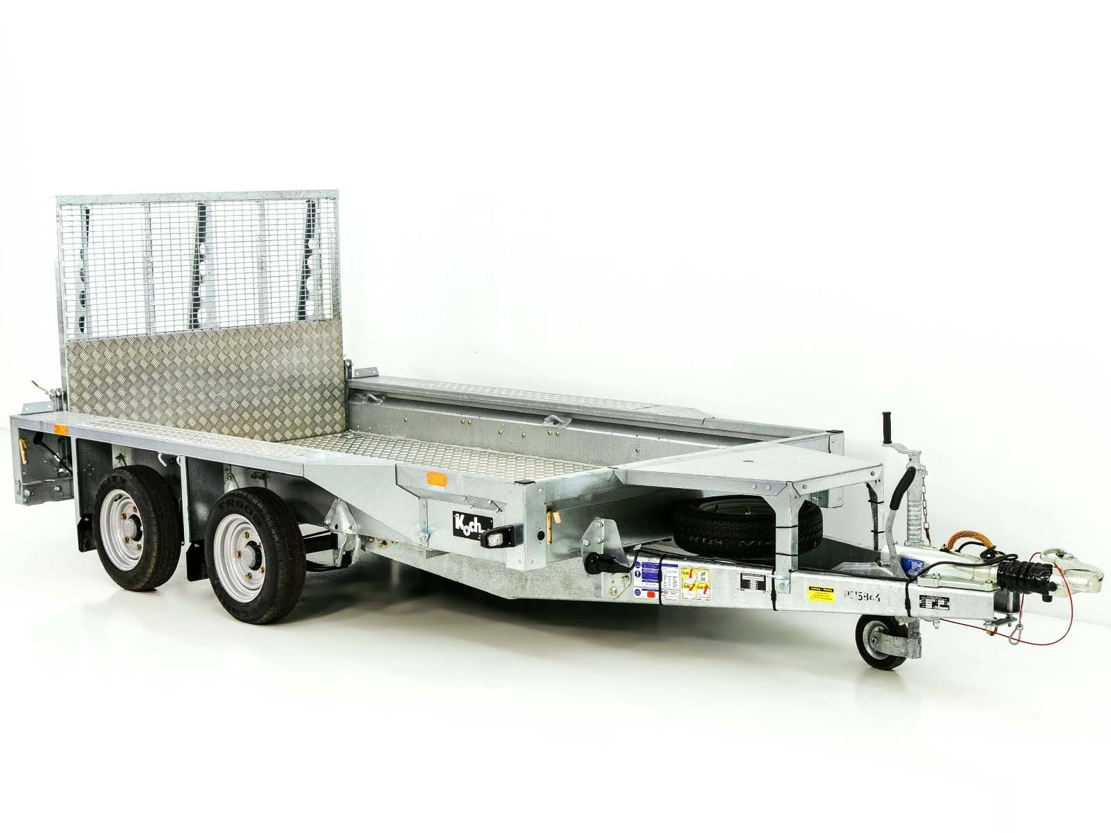 Ifor Williams Baumaschinenanhänger GX105 HD 157x303 3,5t | Alu | Auffahrrampe