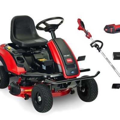 Toro eRS3000SD Aufsitzmäher inkl. Flex-Force 51835T Freischneider Set